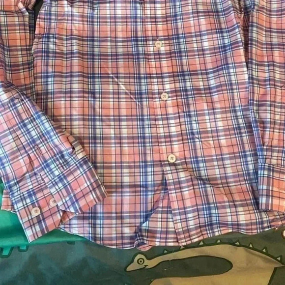 Southern tide intercoastal button up boys size X-Large in blue and pink - Picture 2 of 2